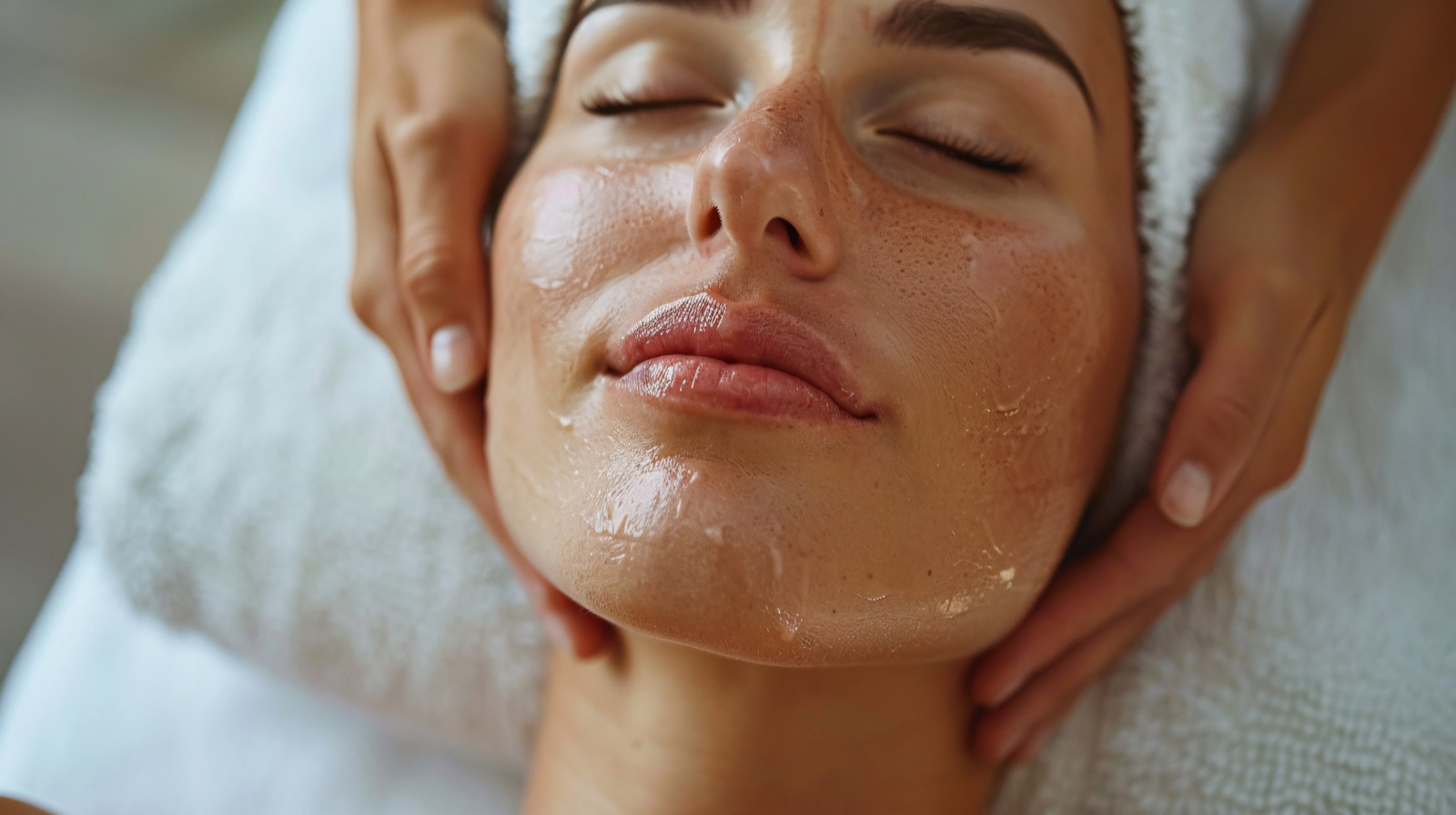 A restorative facial treatment with glowing, dewy skin at Solara Aevum