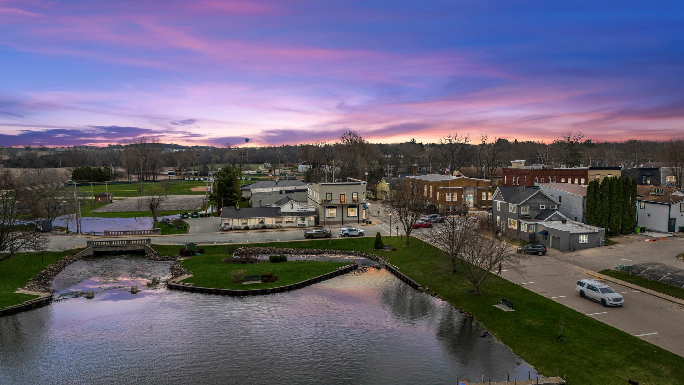 Green Lake at dusk, home of Solara Aevum