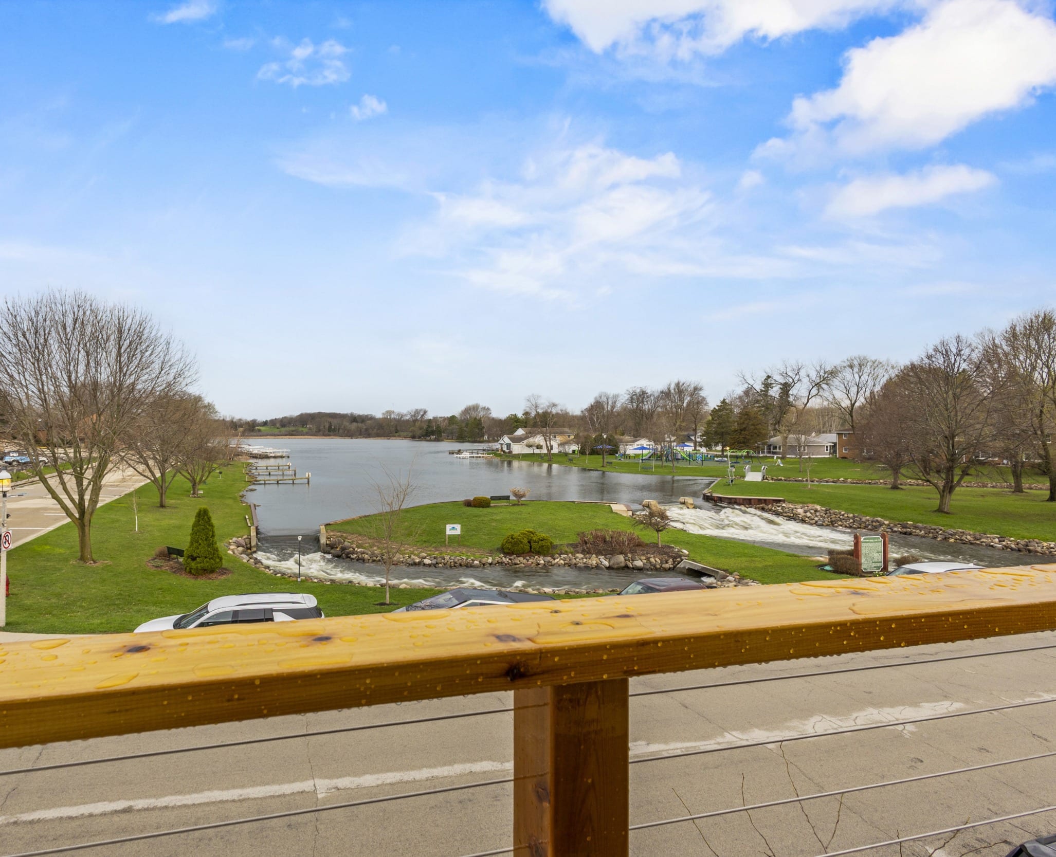 The lake view from Solara Aevum in Green Lake, Wisconsin